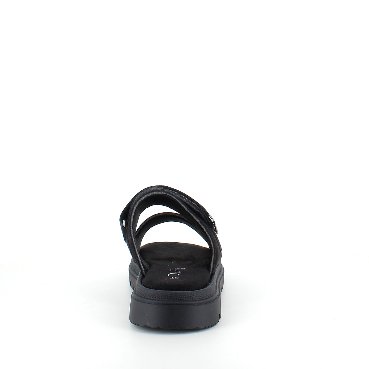 Sort Duffy sandal med justerbar rem & blød komfort