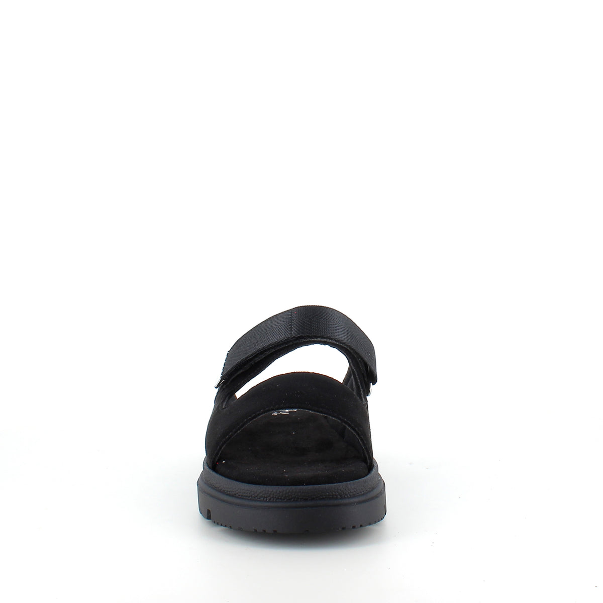 Sort Duffy sandal med justerbar rem & blød komfort