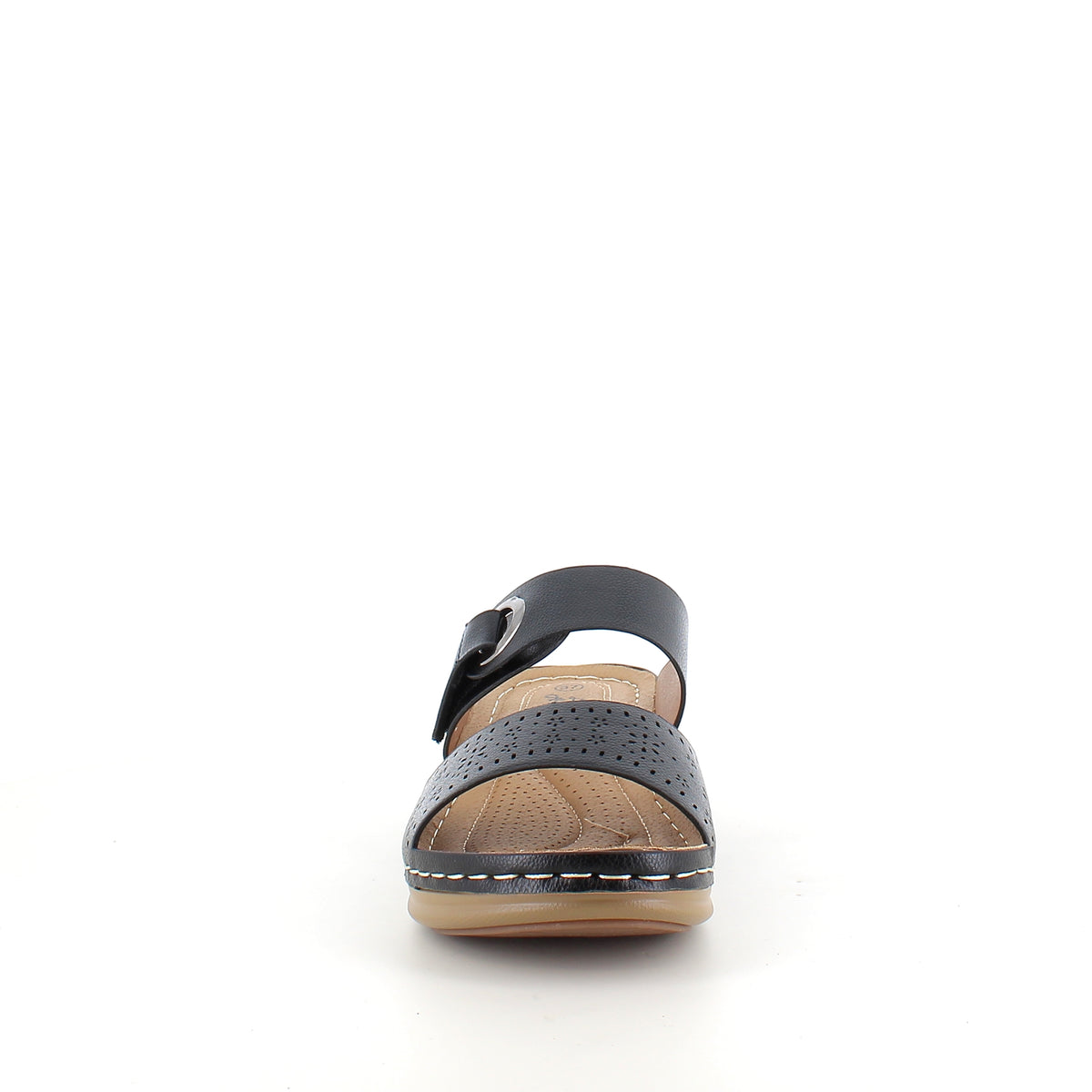 Kilehæl sandal – sort model