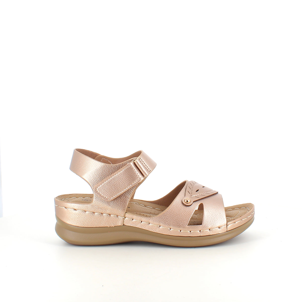 Sandal i rose gold – letvægtssandal med feminint udtryk