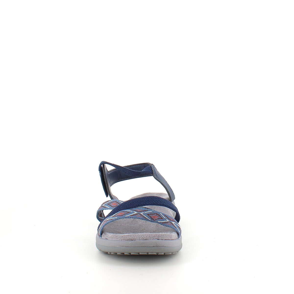 Navy sandal med elastikremme & velcro – rolig & maritim stil