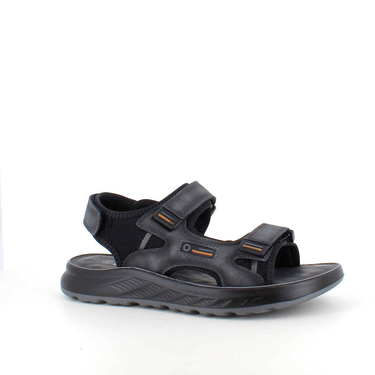 Åben herresandal med velcroremme – komfortabel sandal med god bredde