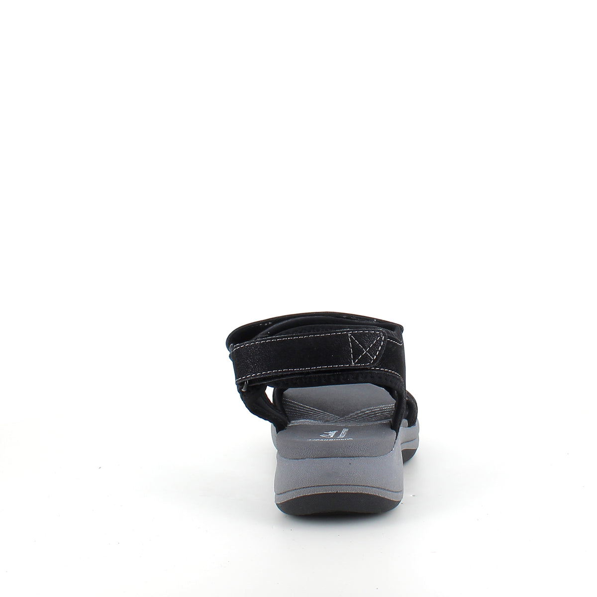 Clarks Cloudsteppers sandal i sort – stødabsorbering hele dagen