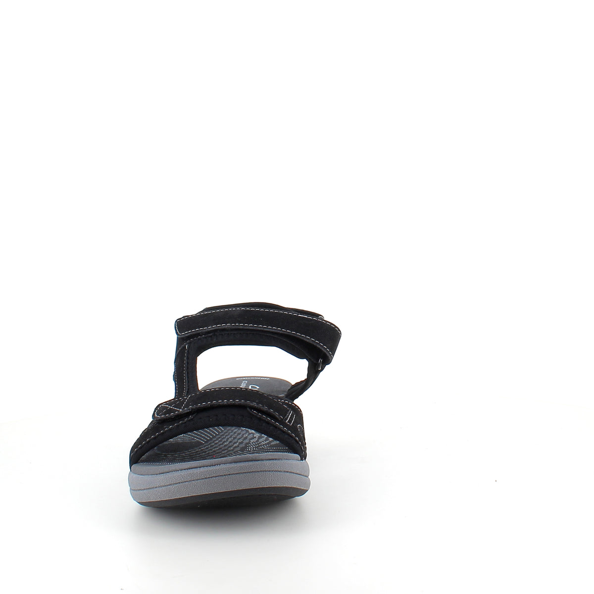 Clarks Cloudsteppers sandal i sort – stødabsorbering hele dagen