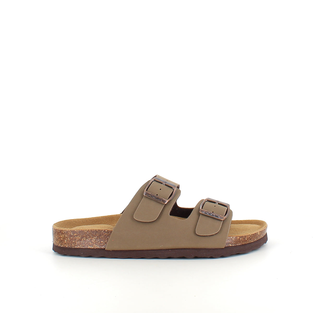 Cruz slip on sandal i brun