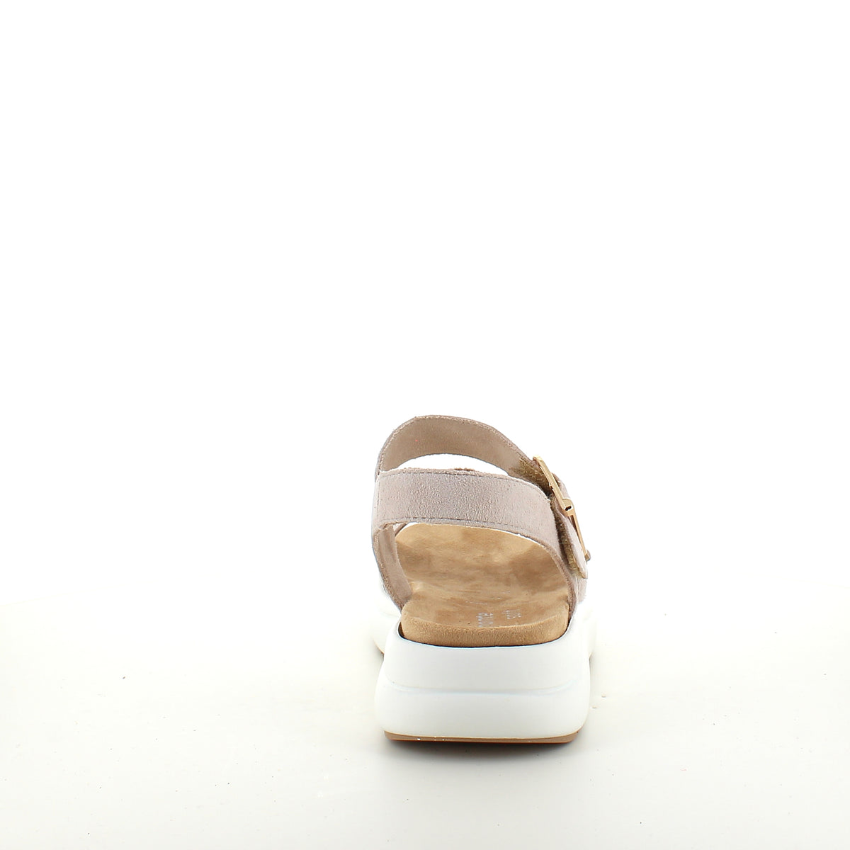 Remonte sandal i beige med hvid bund – komfort & fleksibilitet