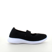 Sort slip-on ballerina fra Endurance med stødabsorbering