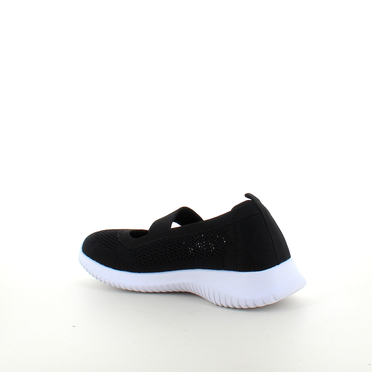 Sort slip-on ballerina fra Endurance med fleksibel komfort
