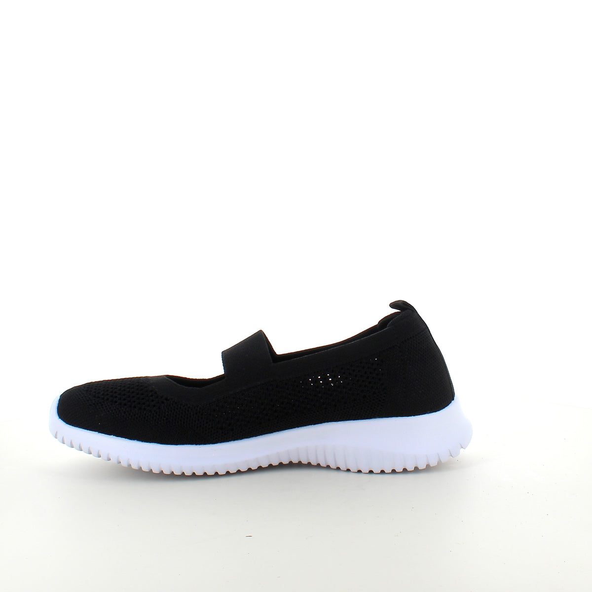Sort slip-on ballerina fra Endurance med fleksibel komfort