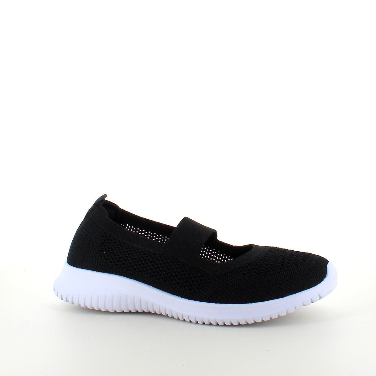 Sort slip-on ballerina fra Endurance med fleksibel komfort