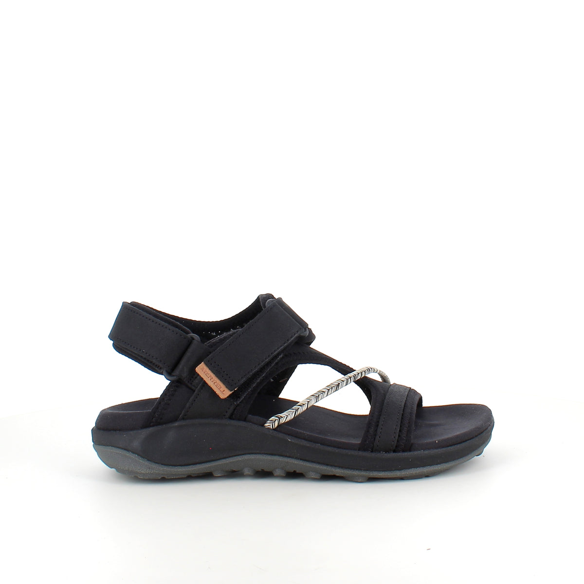 Sort Merrell sandal – let og komfortabel med justerbar pasform