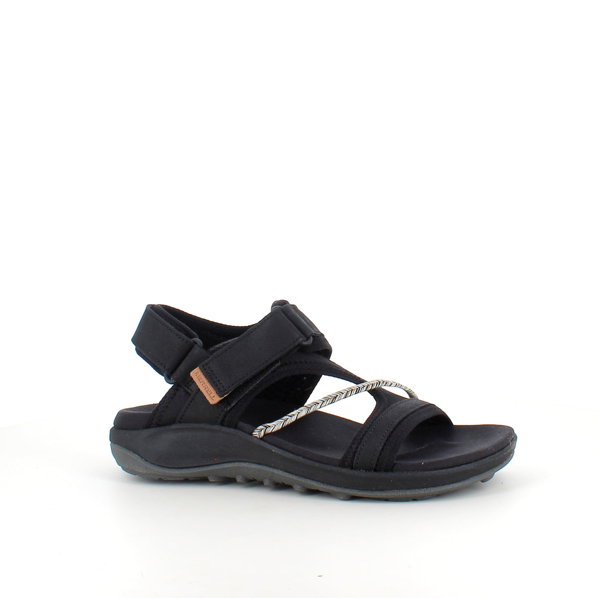 Sort Merrell sandal – komfortabel sandal med justerbar pasform