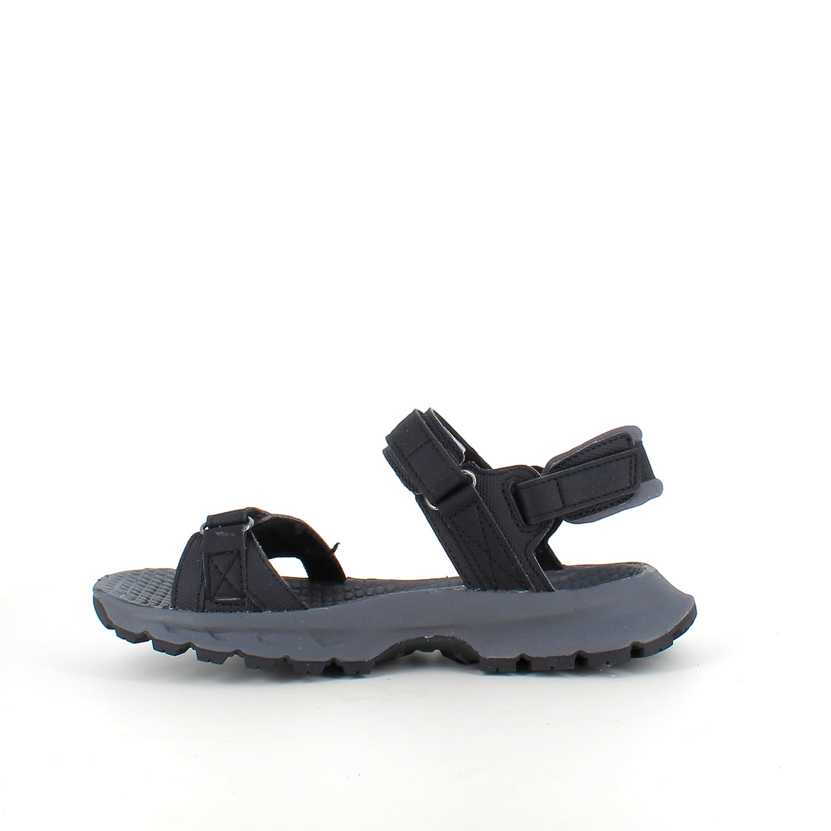 Sort Merrell sandal med stødabsorberende komfort til aktiv hverdag
