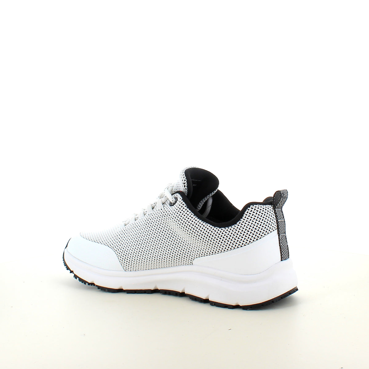 Vandafvisende komfort sneaker i hvid med skridhæmmende sål