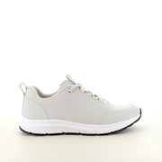 Hvid komfort sneaker med skridhæmmende sål og vandtæt membran fra Oivio Fit