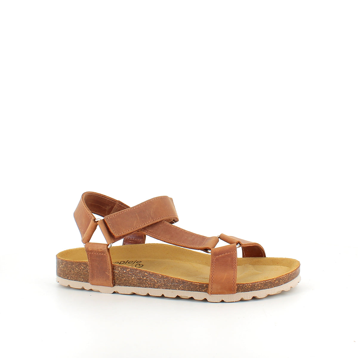 Crazy Brandi sandal i brun skind – komfort sandal