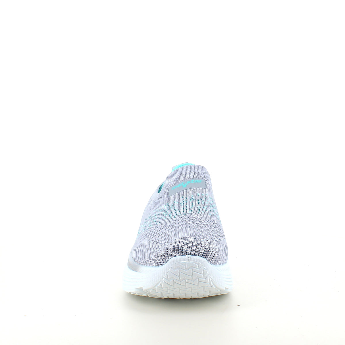 Grå slip-on komfort sneaker med stødabsorbering & åndbart strik