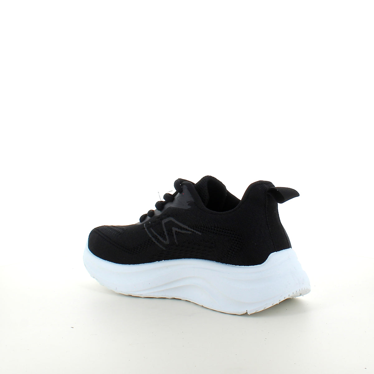 Sort letvægts sneaker med stødabsorbering & åndbart mesh