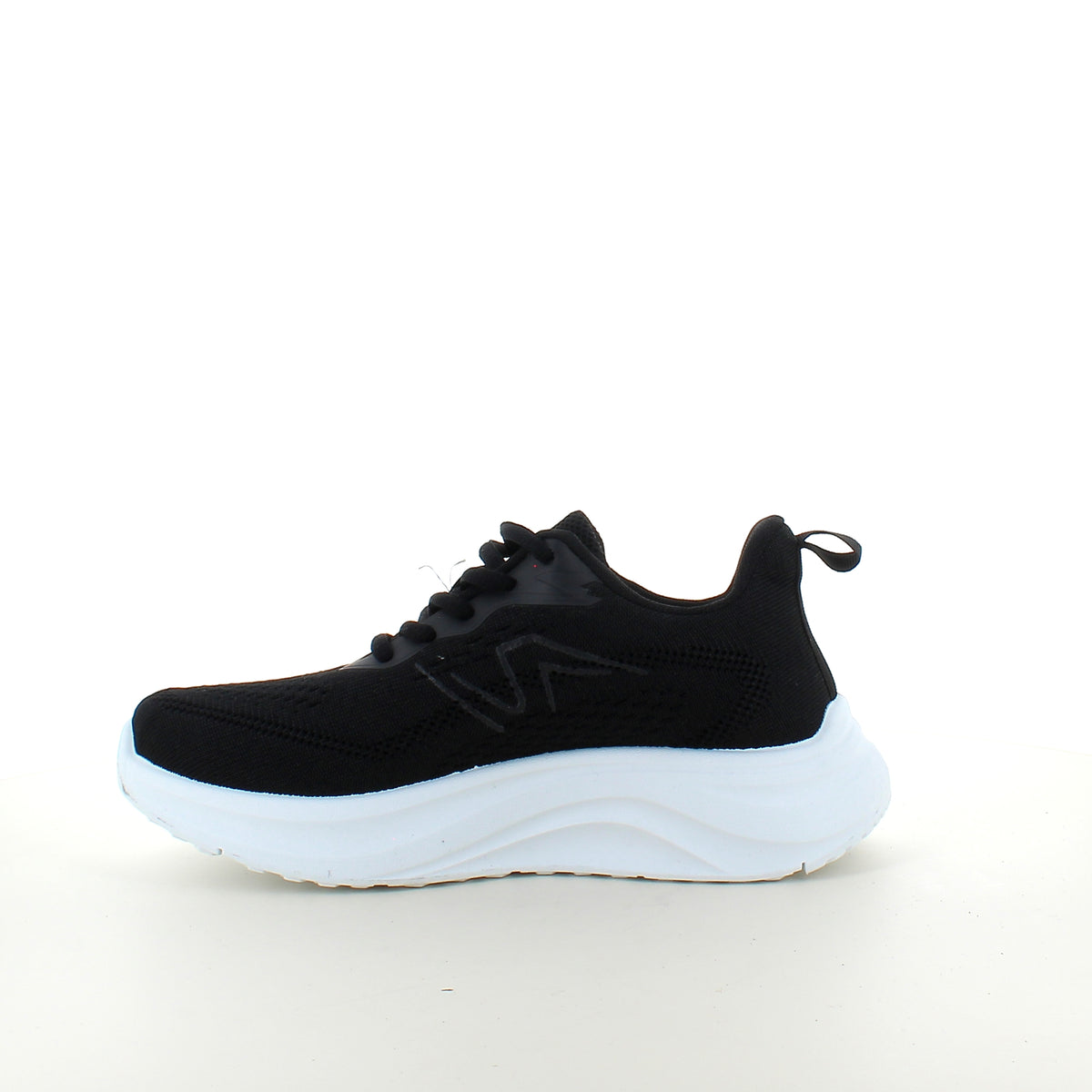 Sort letvægts sneaker med stødabsorbering & åndbart mesh