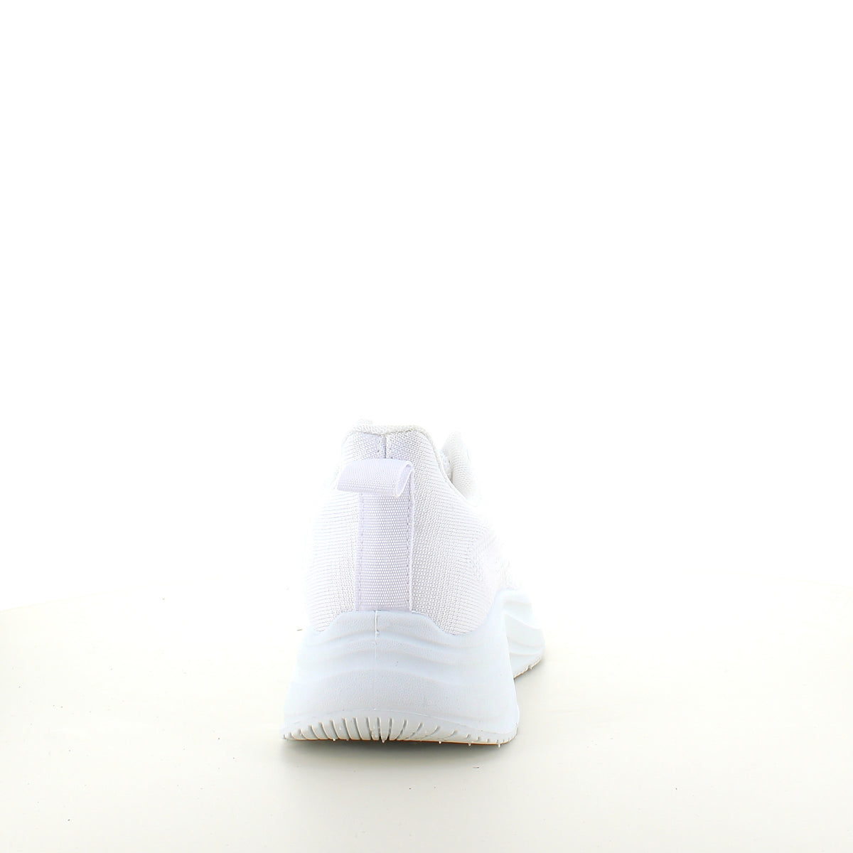 Hvid letvægts sneaker med stødabsorbering & åndbart mesh