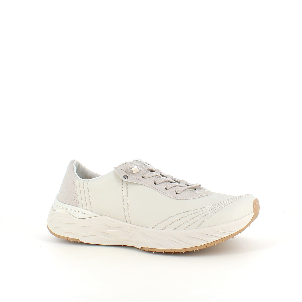 Beige Whistler sneaker med stødabsorbering og praktisk lynlås