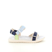 Woden sandal i Moonstone Multi – let og støttende i blå, grønne og beige nuancer