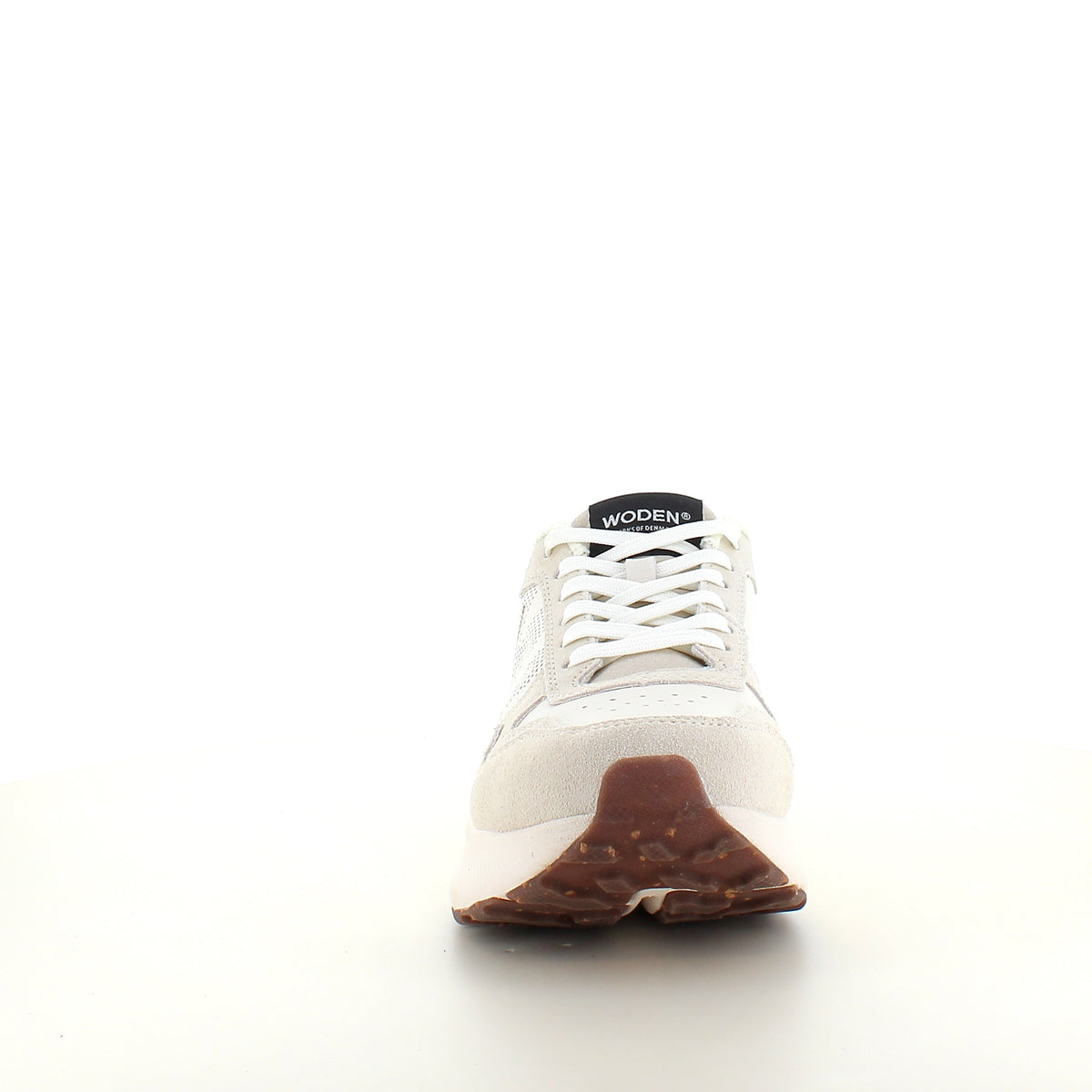 Mathilde Runner Leather – Blanc de Blanc fra WODEN