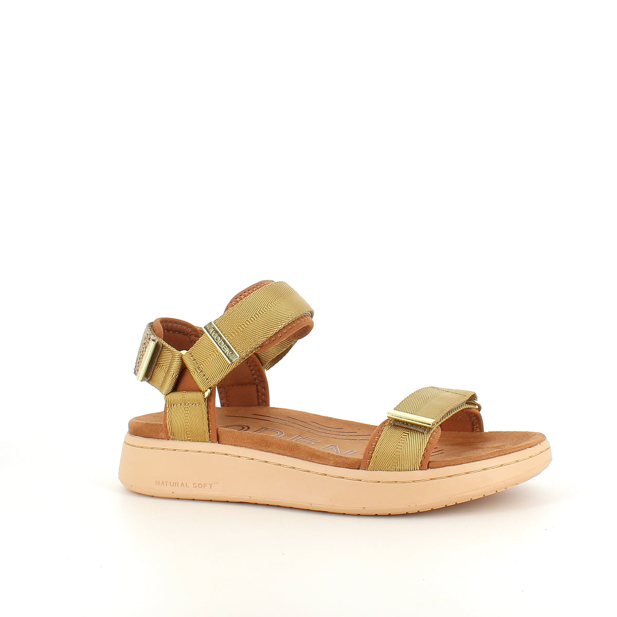 Woden sandal – Khaki (gylden nuance)