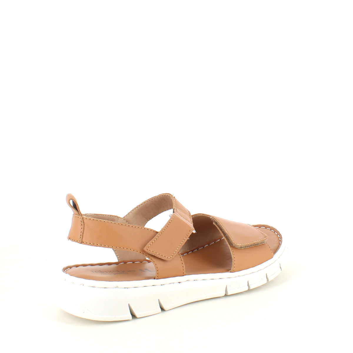 Lækker blød og fleksibel skindsandal i brun fra Relaxshoe