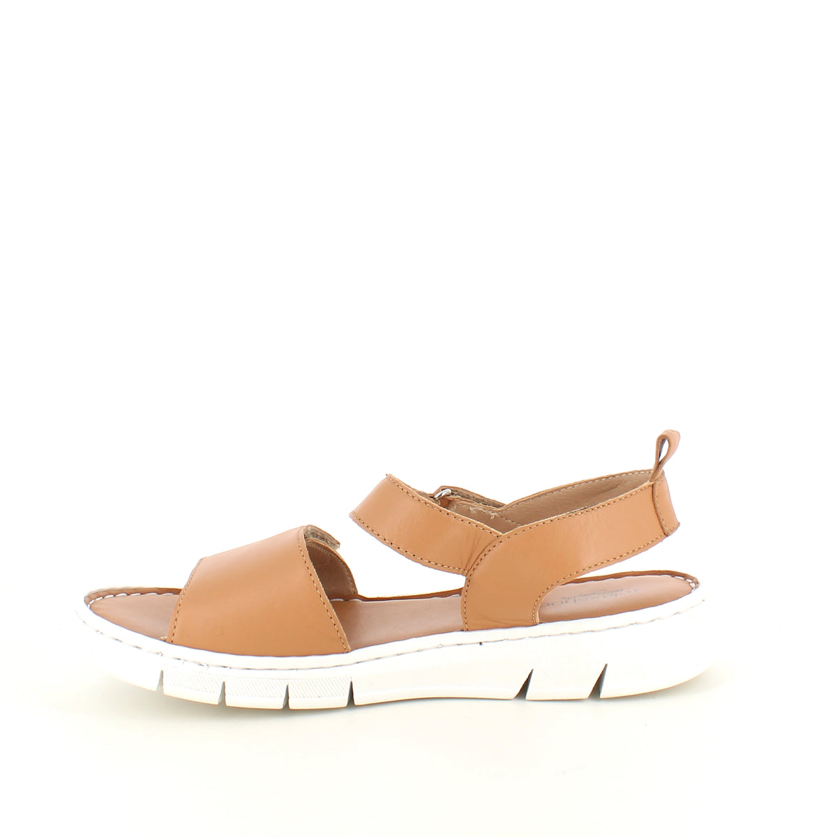 Lækker blød og fleksibel skindsandal i brun fra Relaxshoe