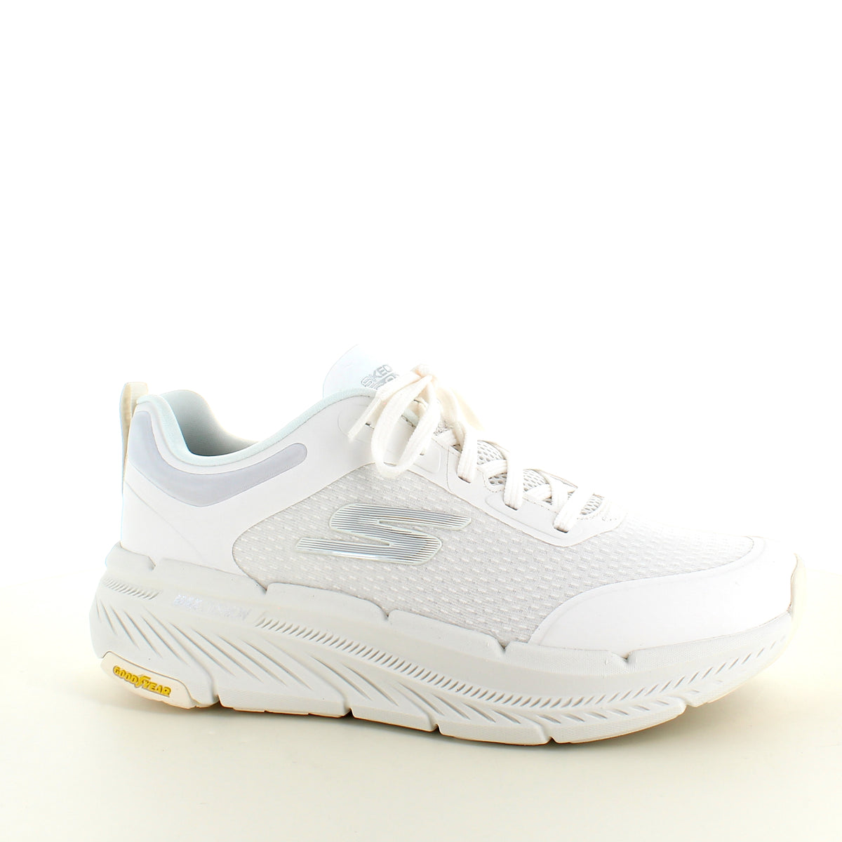Åndbar hvid MaxCushioning sko fra Skechers
