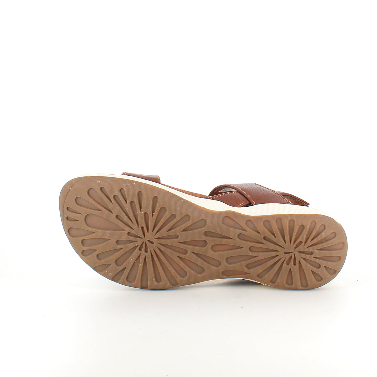 Brun Whistler sandal med svangstøtte og elastisk hælrem