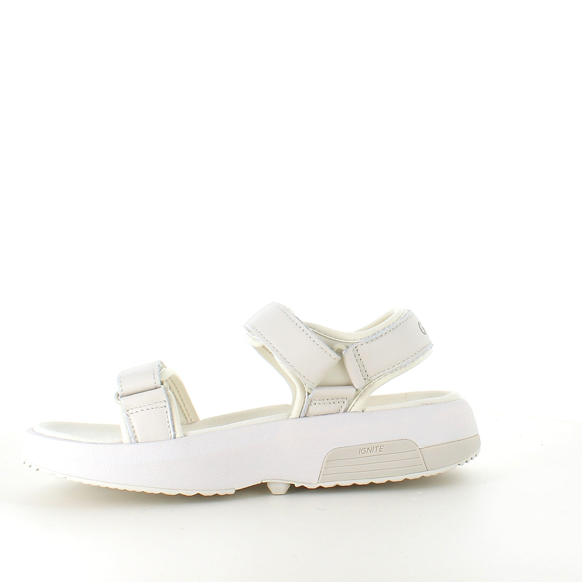Gaitline sandal – hvid med hvid bund & SGL Technology™