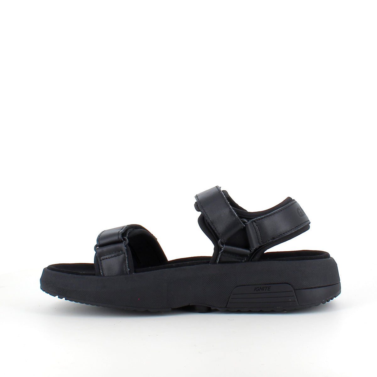 Gaitline sandal – sort med sort bund & SGL Technology™