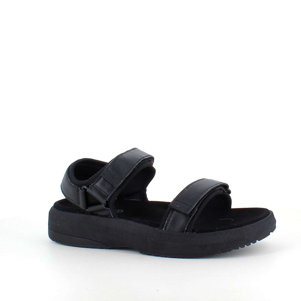 Sort Gaitline sandal med sort bund og SGL Technology