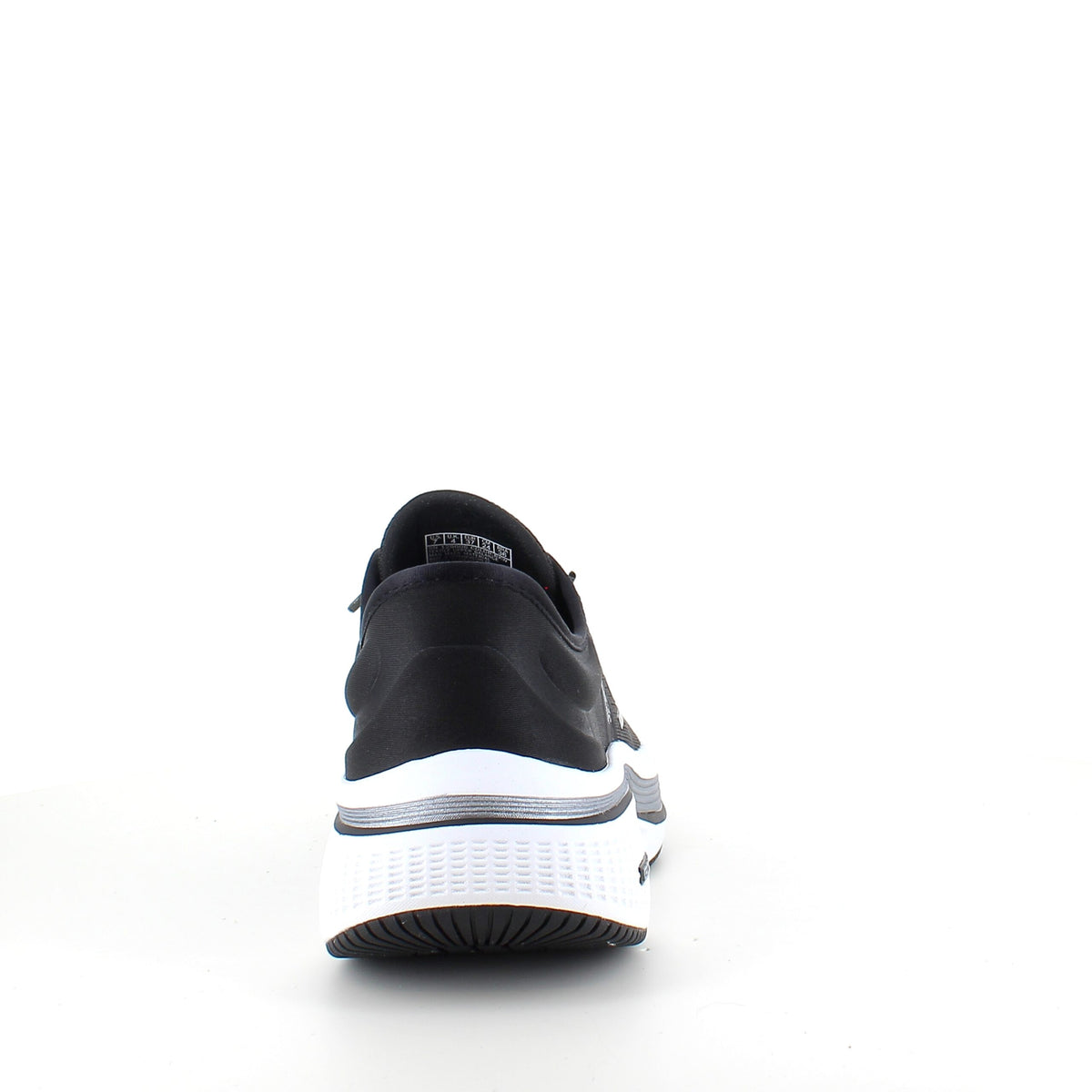 Sort slip-ins sko fra Skechers med elastiksnøre