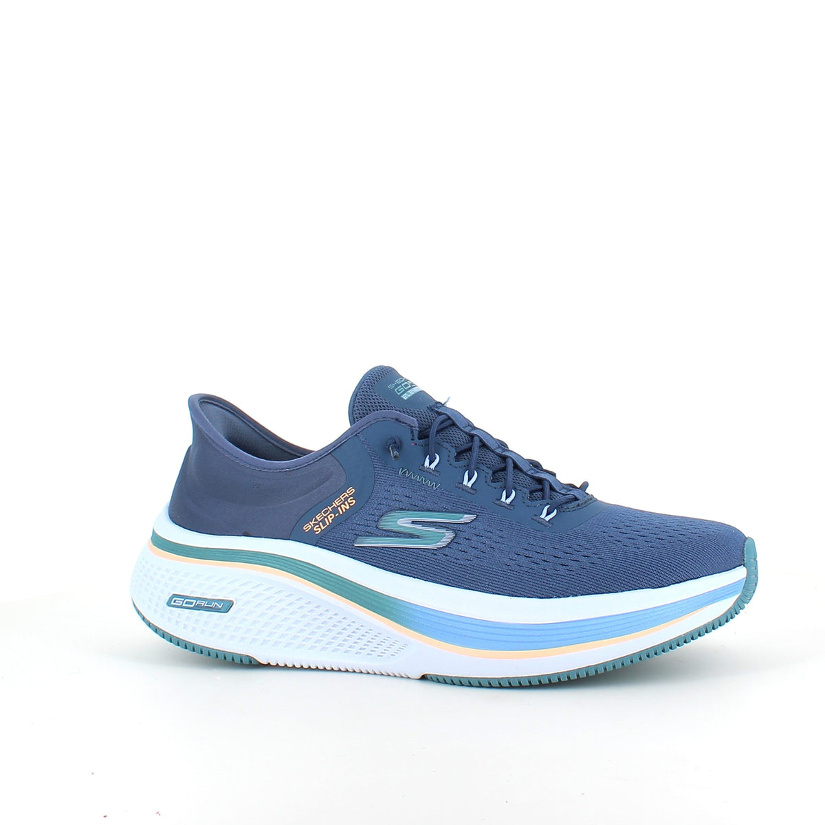 Blå Skechers Slip-ins sko med elastiksnøre