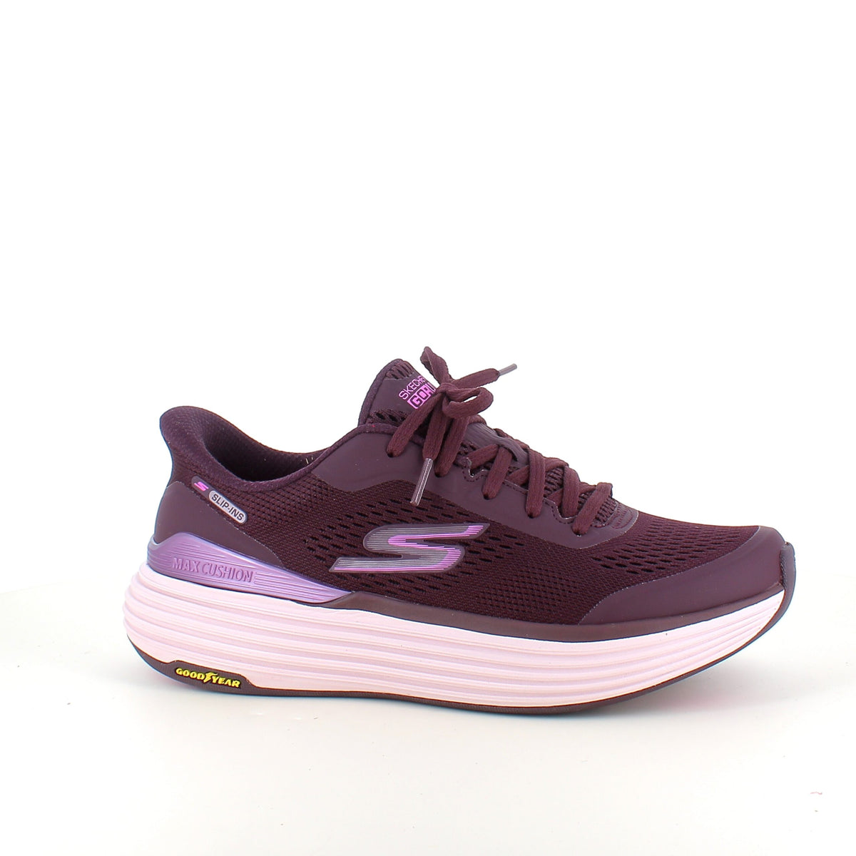 Lilla Skechers slip-in sko med Max Cushioning bund