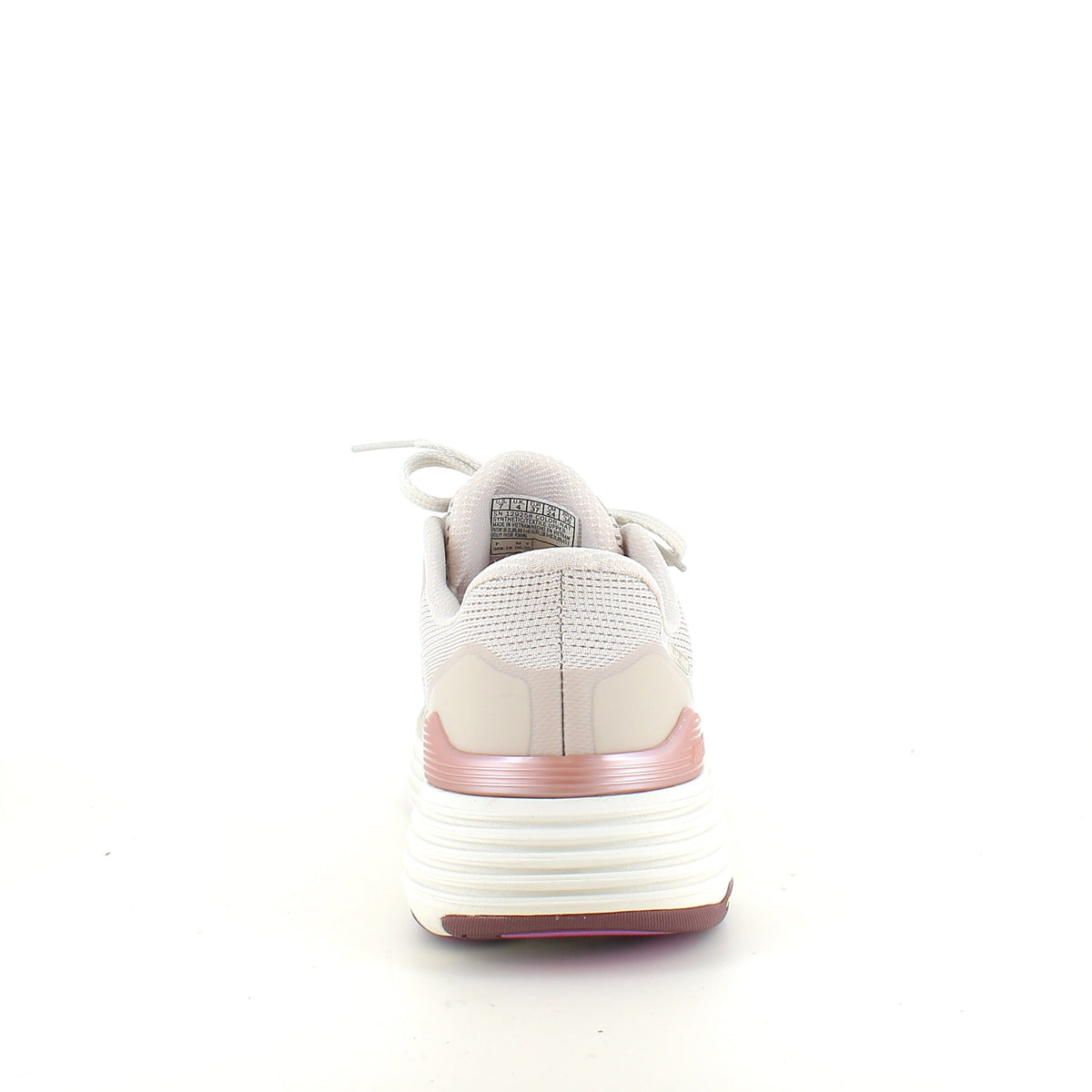 Beige Skechers slip-in med MaxChusion bund