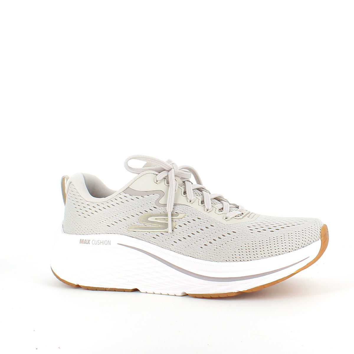 Beige Skechers Max Cushioning sko med optimal støtte
