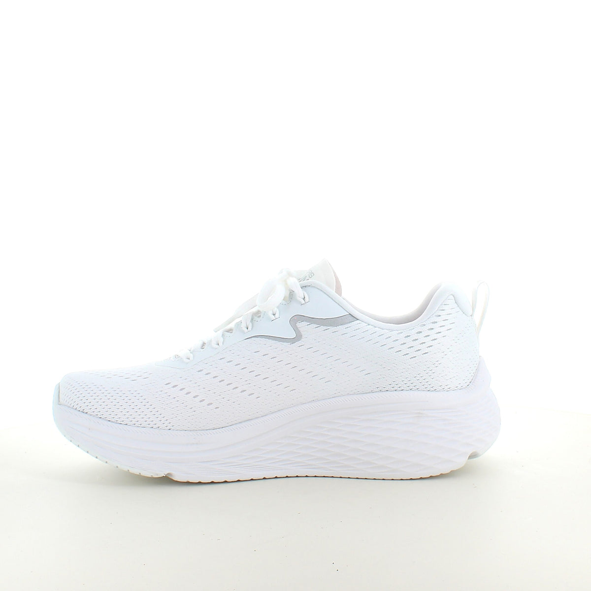 Hvid Skechers Max Cushion sko – optimal støtte og komfort