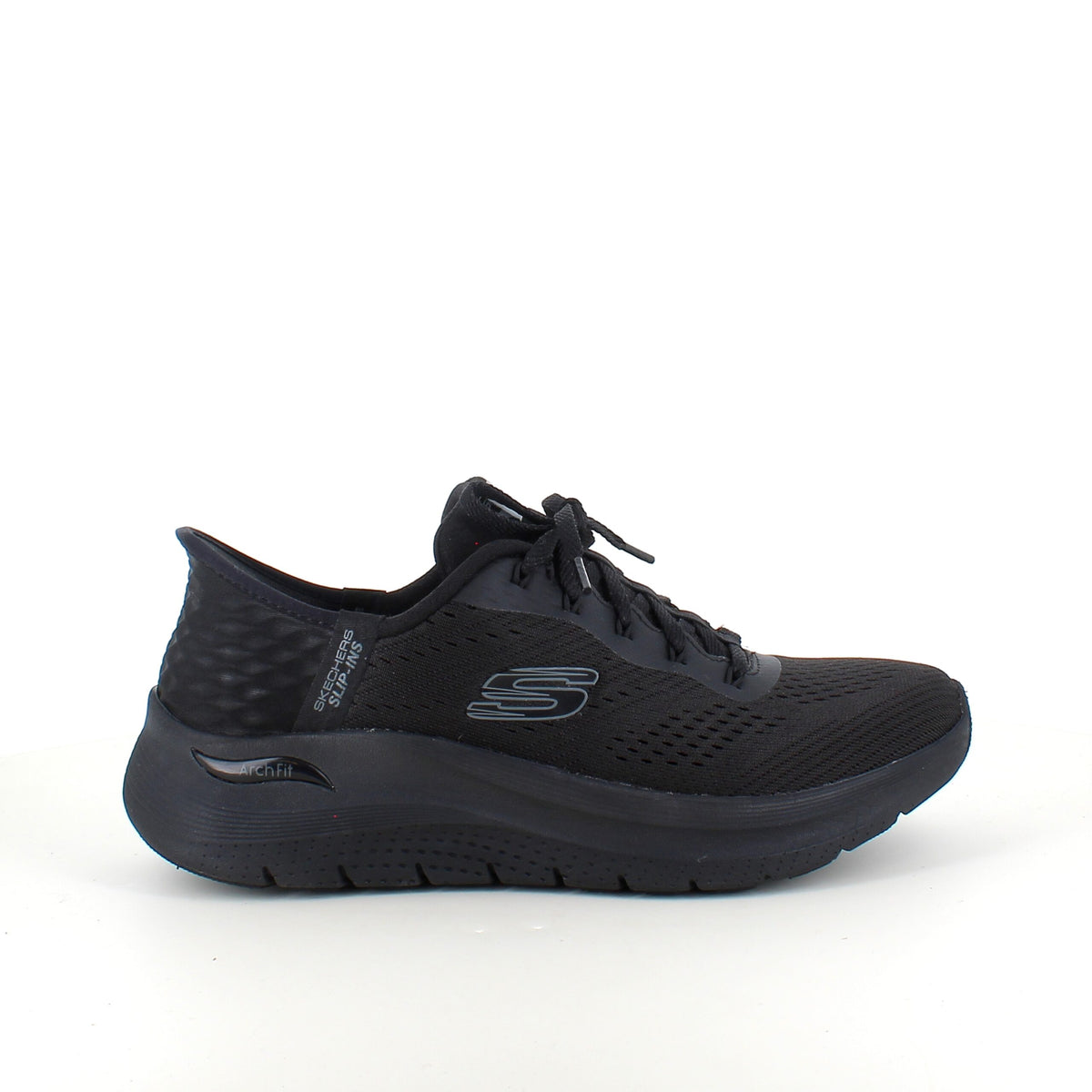 Skechers Slip-ins med Arch Fit – sort sneaker med hands free komfort
