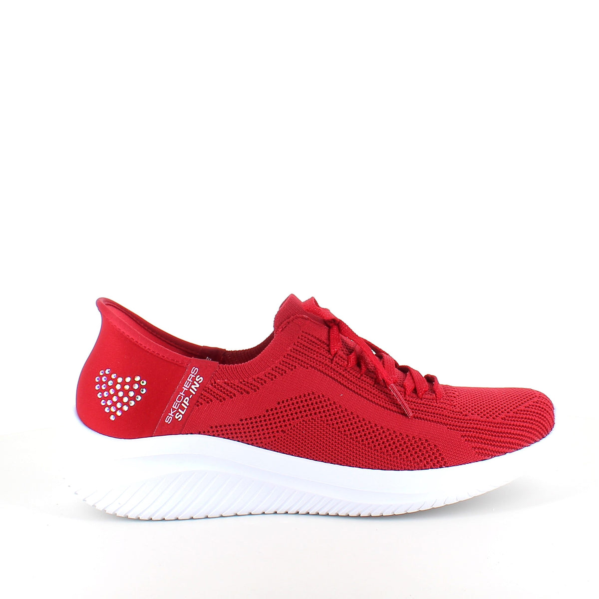 Rød Skechers Slip-ins med glimmer detaljer
