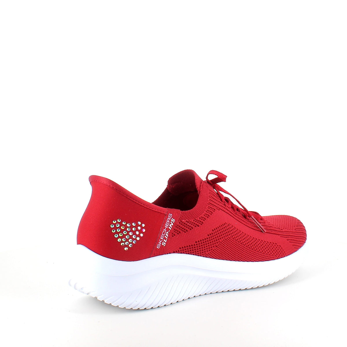 Rød Skechers Slip-ins med glimmer detaljer