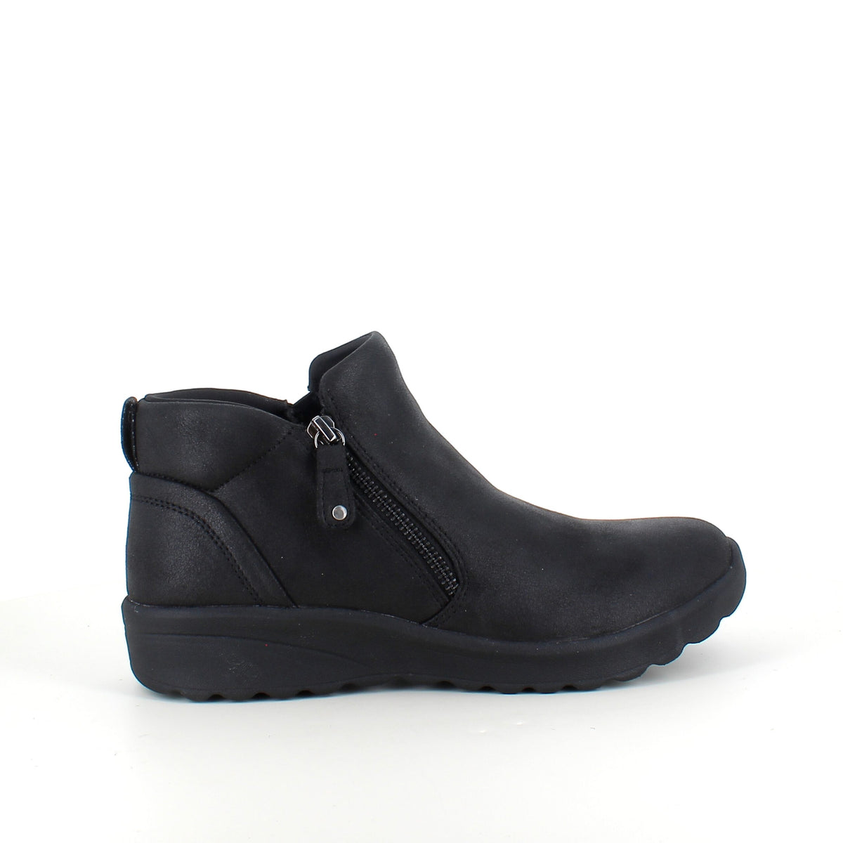 Elegant sort støvlet med meomory foam fra Skechers