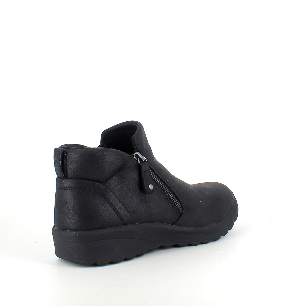 Elegant sort støvlet med meomory foam fra Skechers