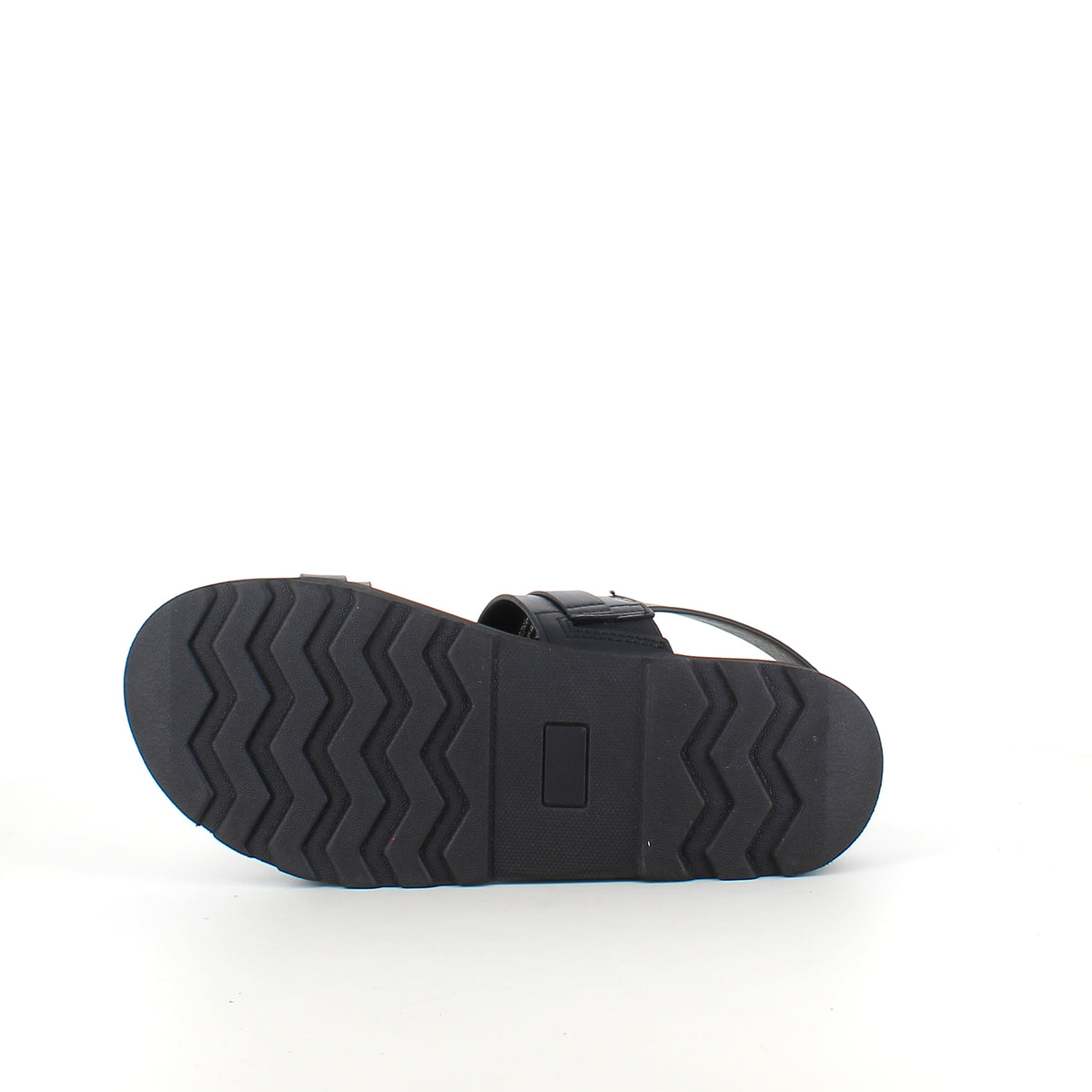 Sort sandal med spænder og hælrem – klassisk model