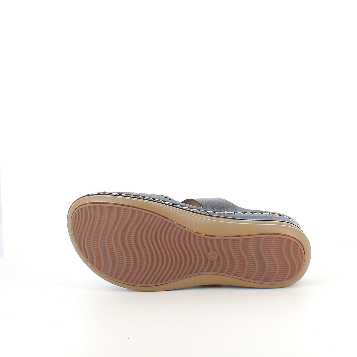 Kilehæl sandal – sort model