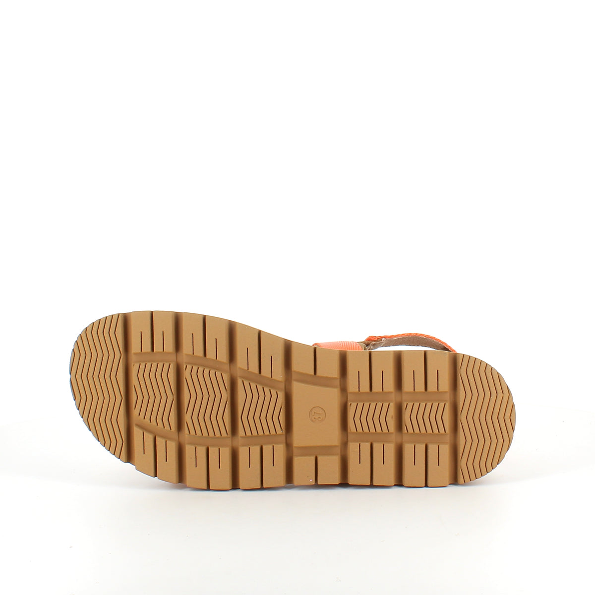 Orange sandal med justerbare remme & komfortabel sål