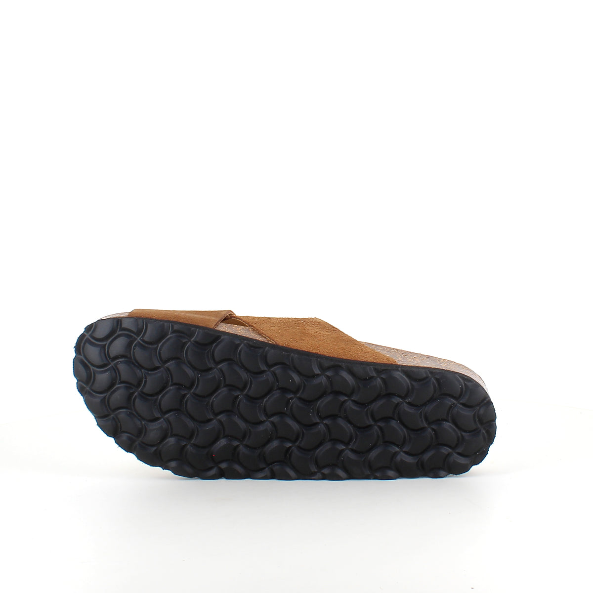 Serraje Roble – brun slip on sandal med krydsremme & komfort